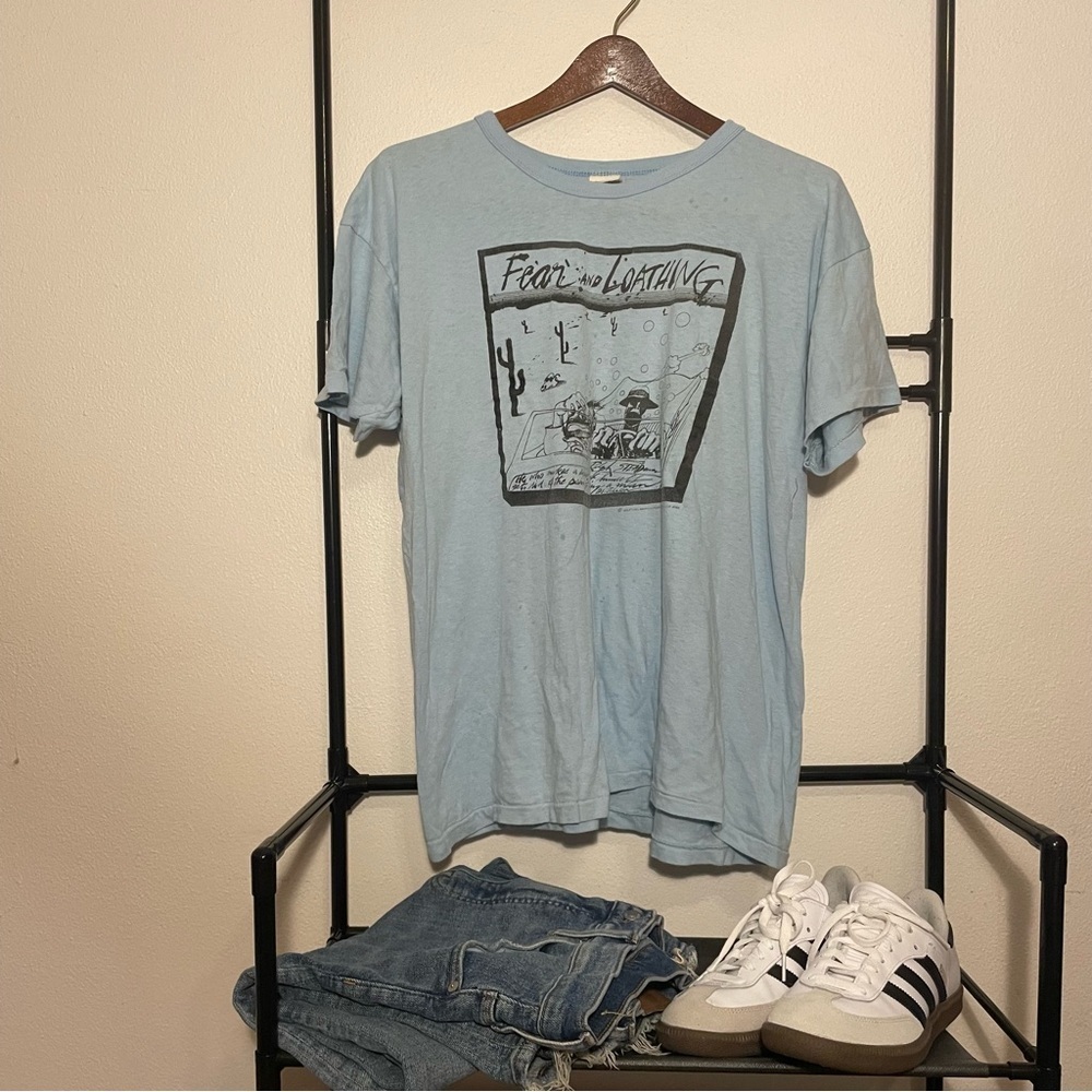 XL Vintage 70s/80s Fear and Loathing Ralph Steadman Shirt Hunter S Thompson - Picture 2 of 12